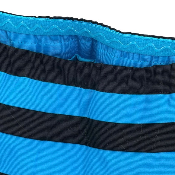 NEW The Limited Strapless Dress Preppy Colorblock Blue Green Black Stripes | 4 - Picture 5 of 10